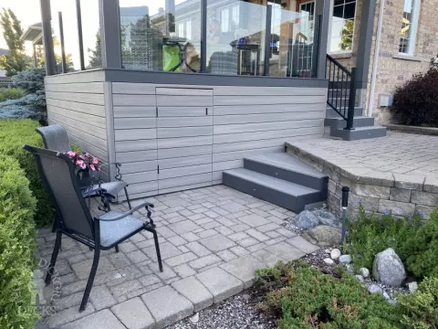 Fiberon Deck with Custom Roof in Ottawa