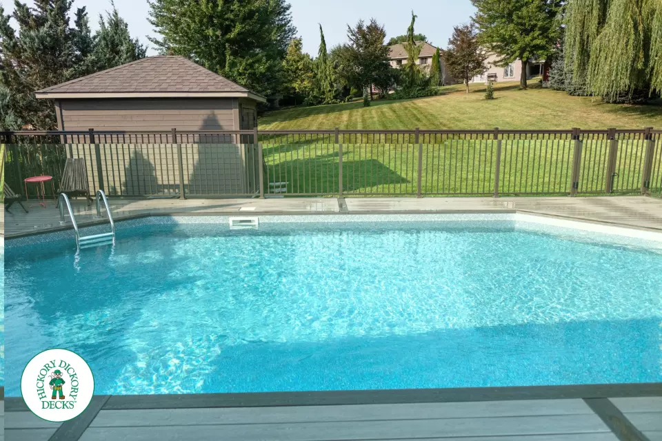 Clubhouse pool deck in Brantford Clubhouse pool deck in Brantford