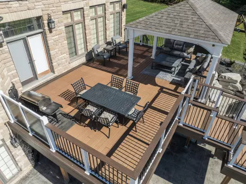 Moisture Shield High Deck with Pavilion in Puslinch Moisture Shield High Deck with Pavilion in Puslinch