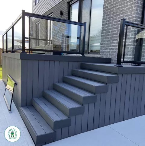TruNorth Deck with Glass Railings London Ontario