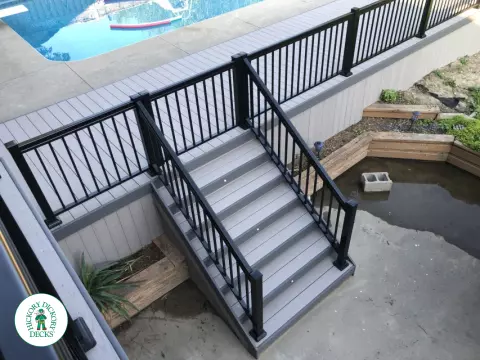 Azek pool deck in Innisfil