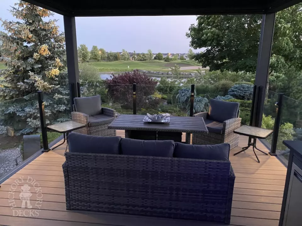 Fiberon Deck with Custom Roof in Ottawa