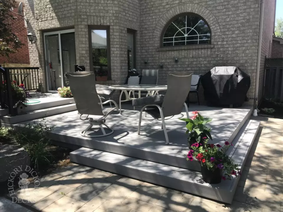 two level Armadillo deck in Burlington two level Armadillo deck in Burlington