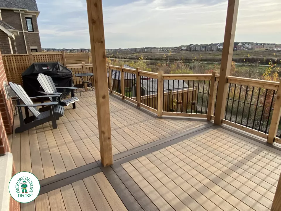 timbertech deck with pergola