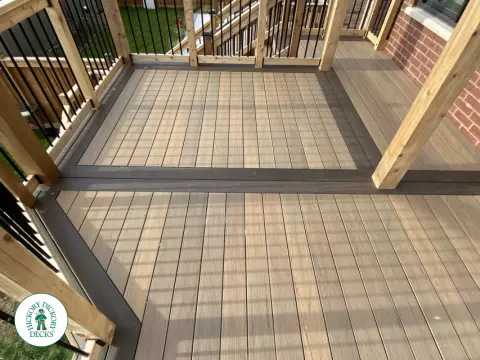 timbertech deck with pergola