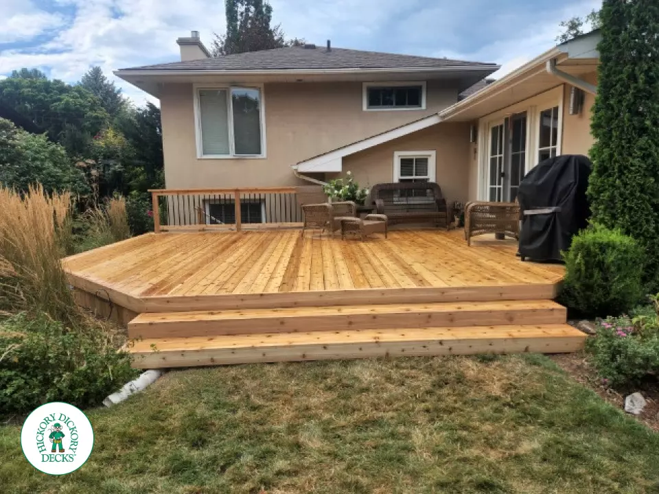 Custom Cedar Deck in Niagara