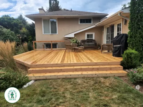 Custom Cedar Deck in Niagara