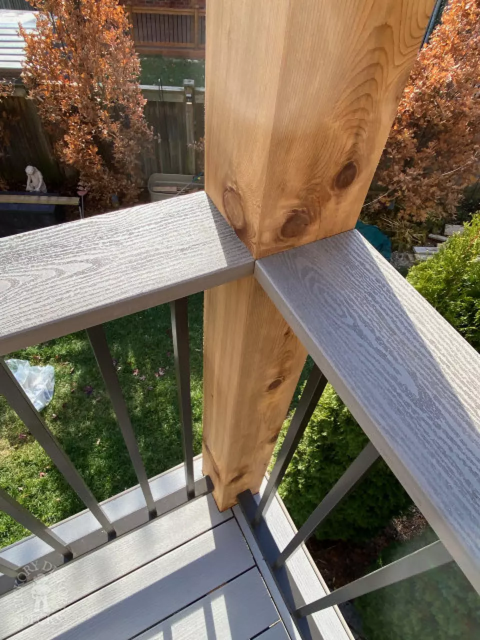 Armadillo high deck with drink rail and pavilion in Aurora