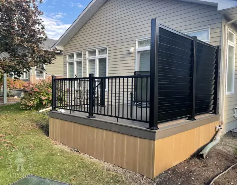 Custom Clubhouse Deck with Privacy Screen in Kanata