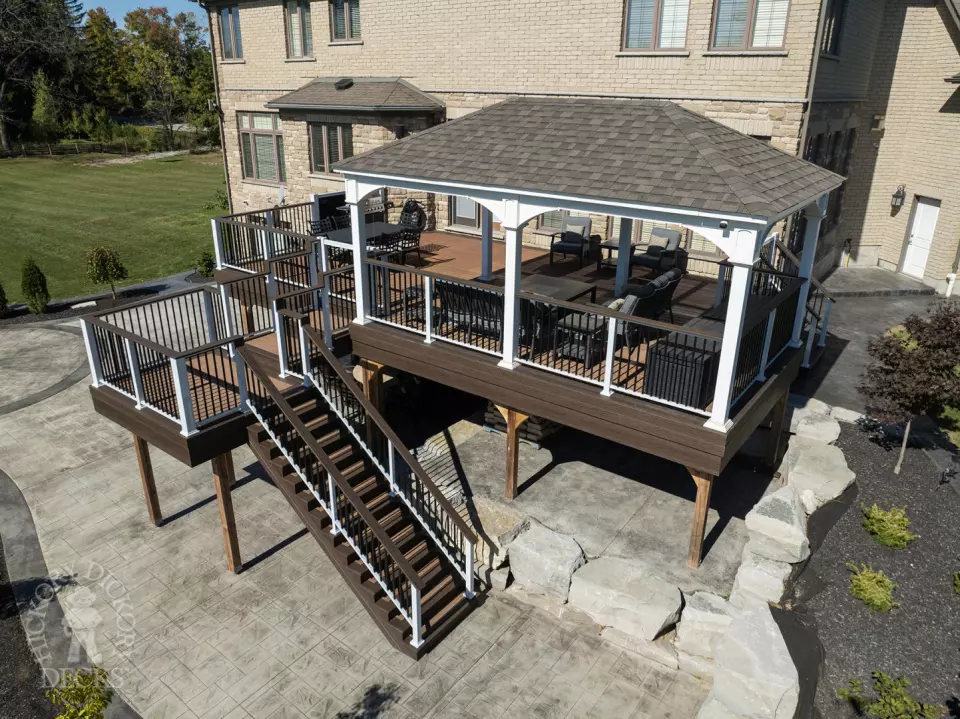 Moisture Shield High Deck with Pavilion in Puslinch Moisture Shield High Deck with Pavilion in Puslinch