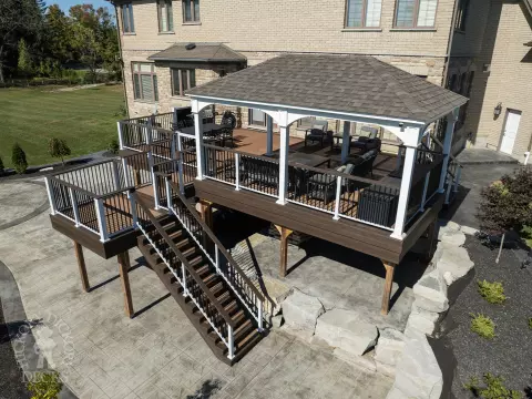 Moisture Shield High Deck with Pavilion in Puslinch Moisture Shield High Deck with Pavilion in Puslinch