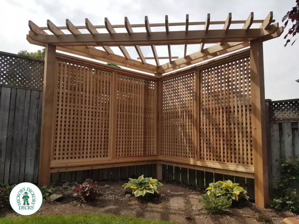 Custom Cedar Arbour in Hamilton Mountain