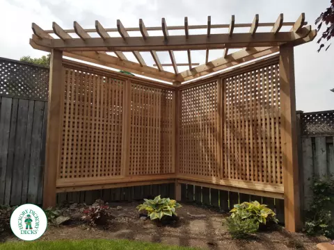 Custom Cedar Arbour in Hamilton Mountain