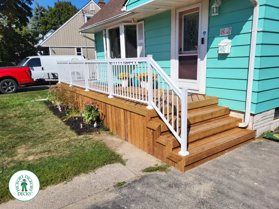 Pressure Treated Porch in Ajax