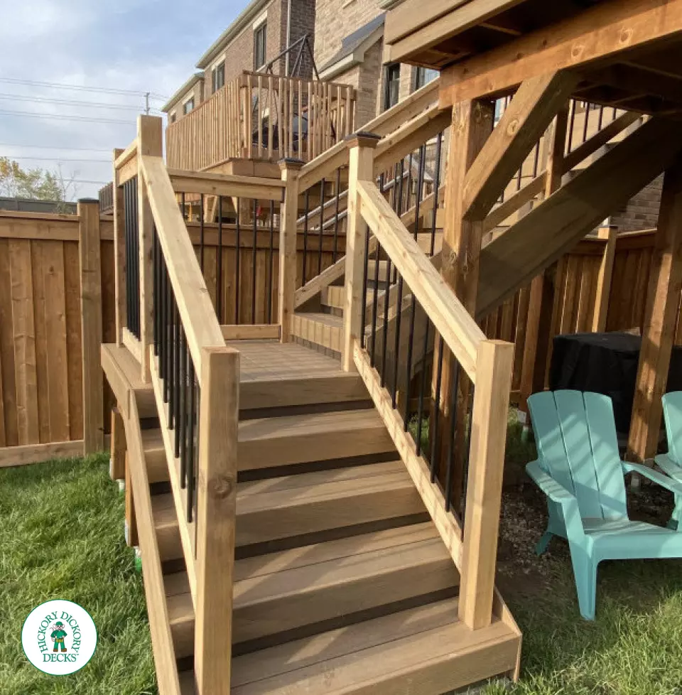 timbertech deck with pergola