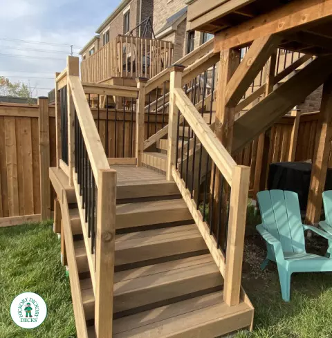 timbertech deck with pergola