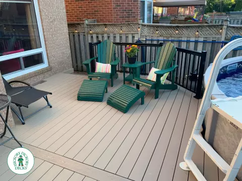 Clubhouse pool deck in Mississauga Clubhouse pool deck in Mississauga