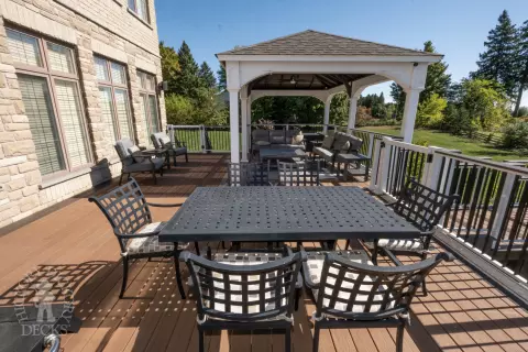 Moisture Shield High Deck with Pavilion in Puslinch Moisture Shield High Deck with Pavilion in Puslinch