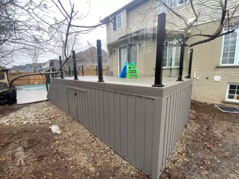 Timbertech Deck with Glass Rail in Waterloo