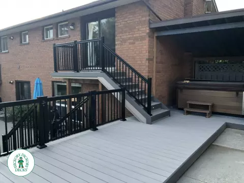 Azek pool deck in Innisfil