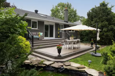 Low deck with lights in trunorth decking