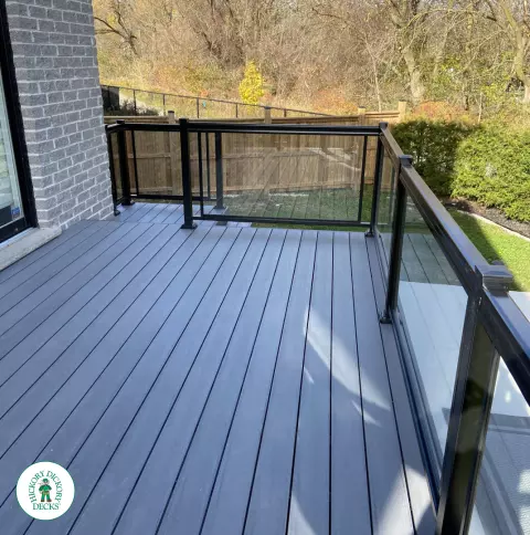 TruNorth Deck with Glass Railings London Ontario