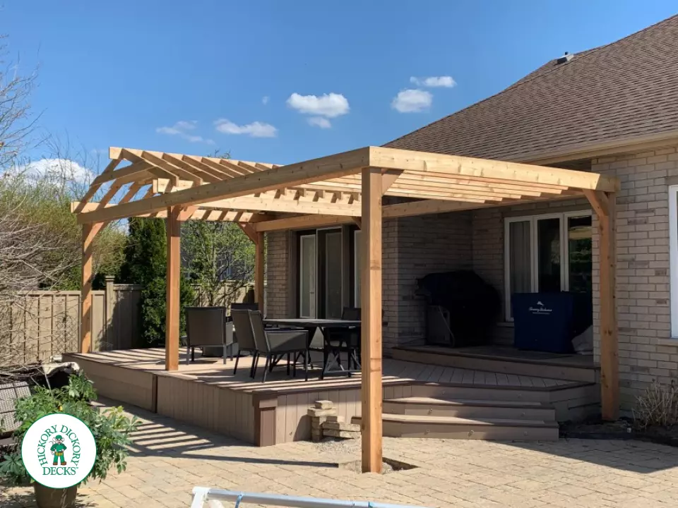 Custom pergola in Niagara