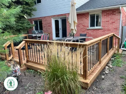 Pressure Treated custom deck in Waterloo