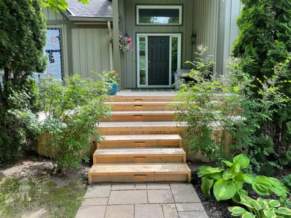 Front and Back Custom Deck in Kempville Front and Back Custom Deck in Kempville