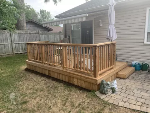 Custom Cedar Deck in Grimsby