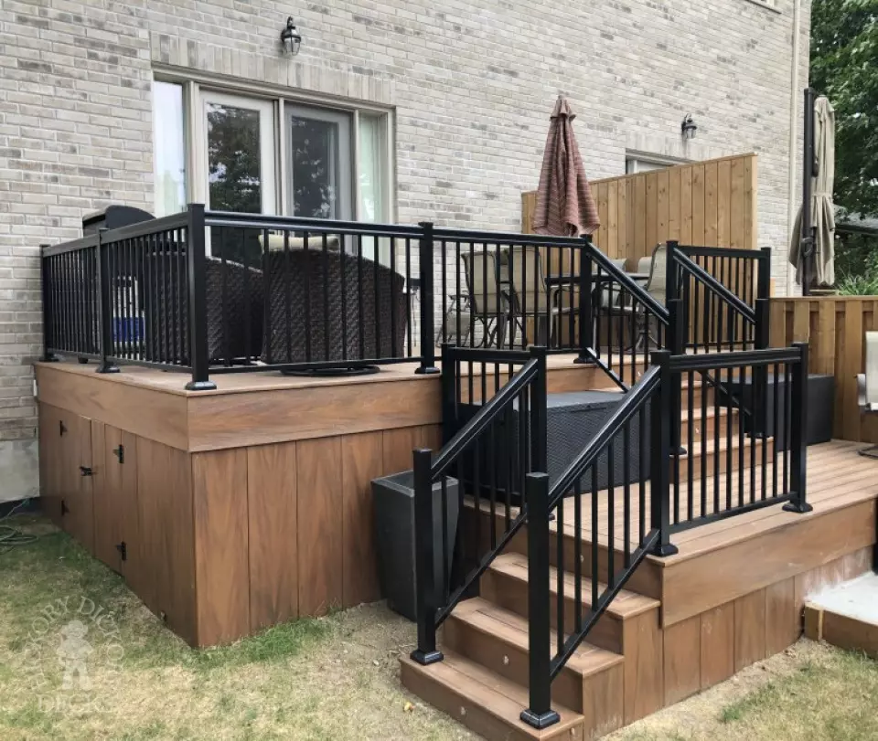 Tiered Armadillo Deck in Etobicoke Ontario