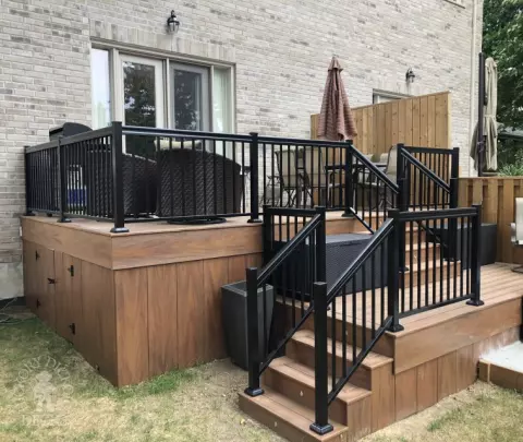 Tiered Armadillo Deck in Etobicoke Ontario