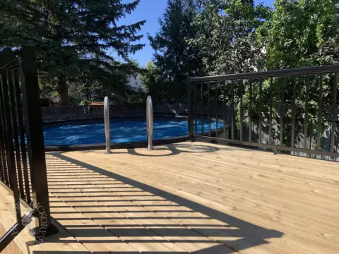 2 Level Custom Pool Deck in Ottawa Ontario 2 Level Custom Pool Deck in Ottawa Ontario