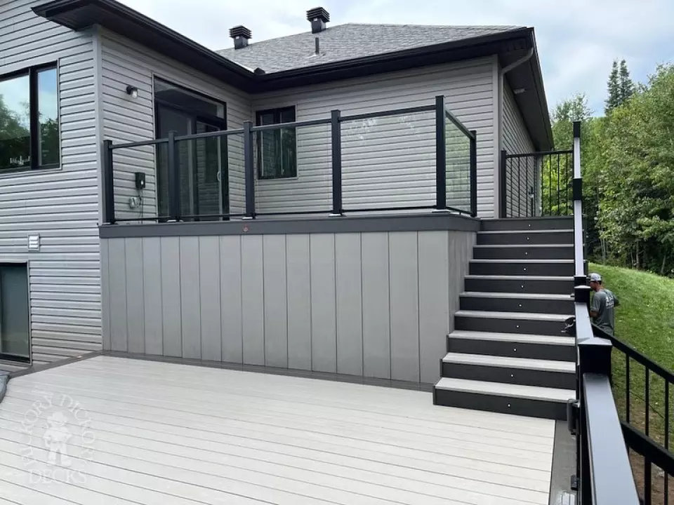 Clubhouse Custom Pool Deck in Kemptville Ontario Clubhouse Custom Pool Deck in Kemptville Ontario