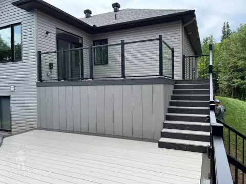 Clubhouse Custom Pool Deck in Kemptville Ontario Clubhouse Custom Pool Deck in Kemptville Ontario