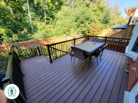Trunorth deck with rails