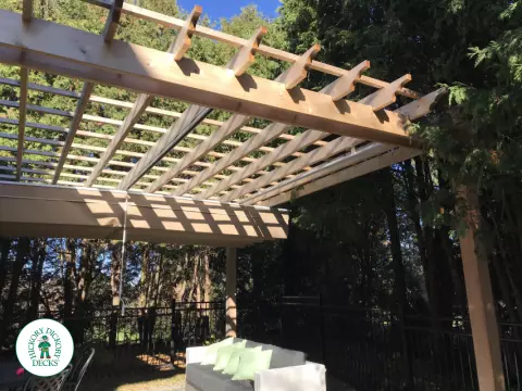 cedar pergola
