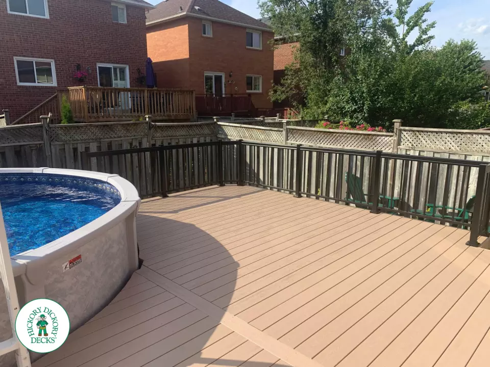 Clubhouse pool deck in Mississauga Clubhouse pool deck in Mississauga