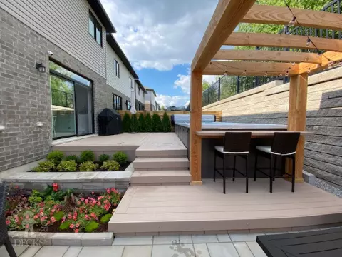 Azek Hot Tub Deck in Kitchener Ontario