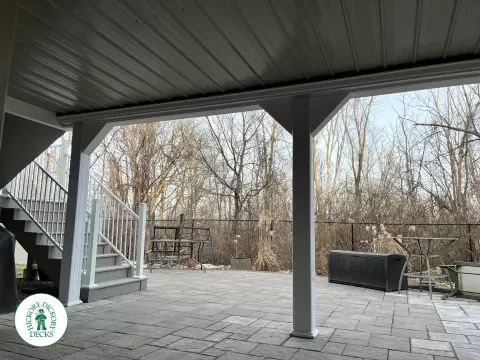 Clubhouse High Deck with Glass Rail and Privacy in Ottawa