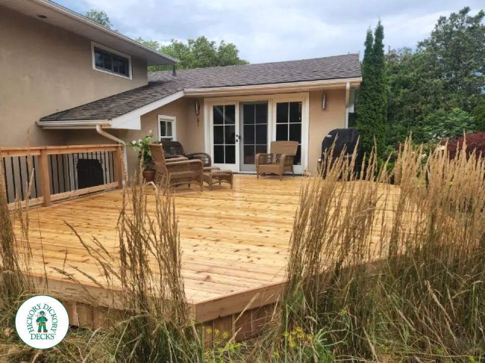 Custom Cedar Deck in Niagara