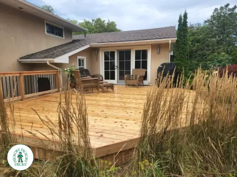 Custom Cedar Deck in Niagara