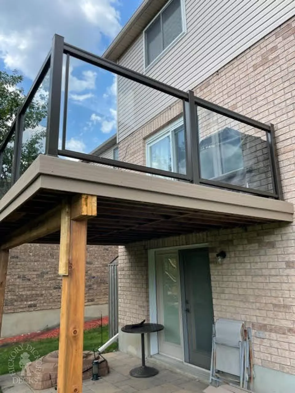 Timbertech Deck with Glass Rail in Waterloo Ontario Timbertech Deck with Glass Rail in Waterloo Ontario