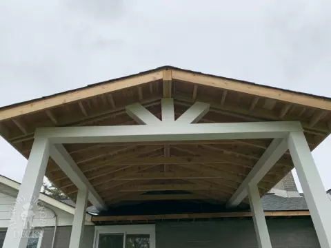 Fiberon Deck with Custom Roof in Ottawa Ontario