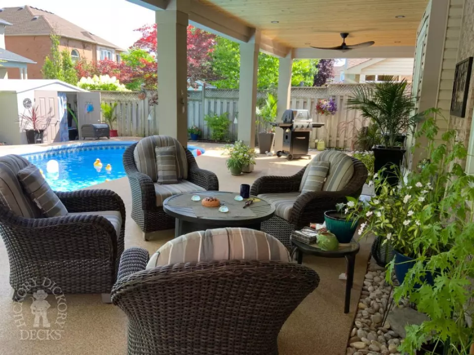 custom roof with lights and ceiling