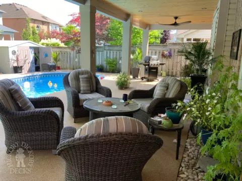 custom roof with lights and ceiling