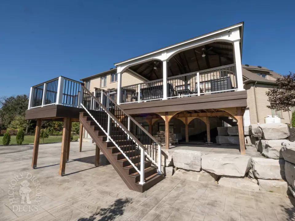 Moisture Shield High Deck with Pavilion in Puslinch Moisture Shield High Deck with Pavilion in Puslinch
