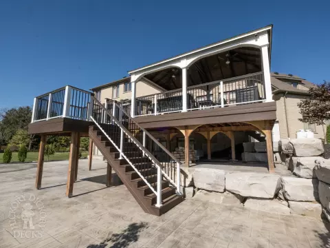 Moisture Shield High Deck with Pavilion in Puslinch Moisture Shield High Deck with Pavilion in Puslinch
