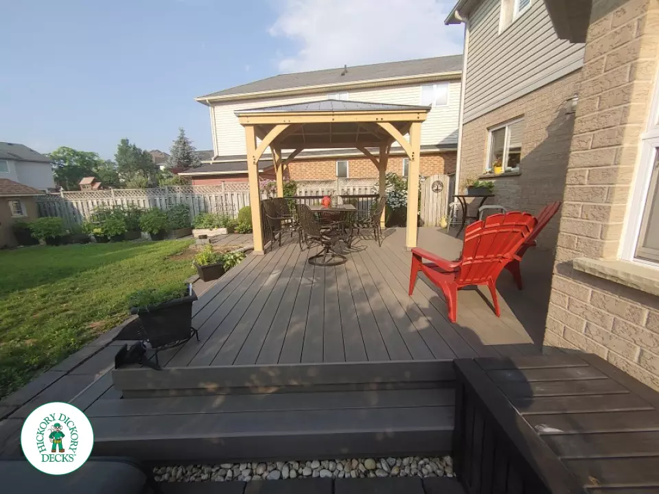 Clubhouse deck with pergola Cambridge