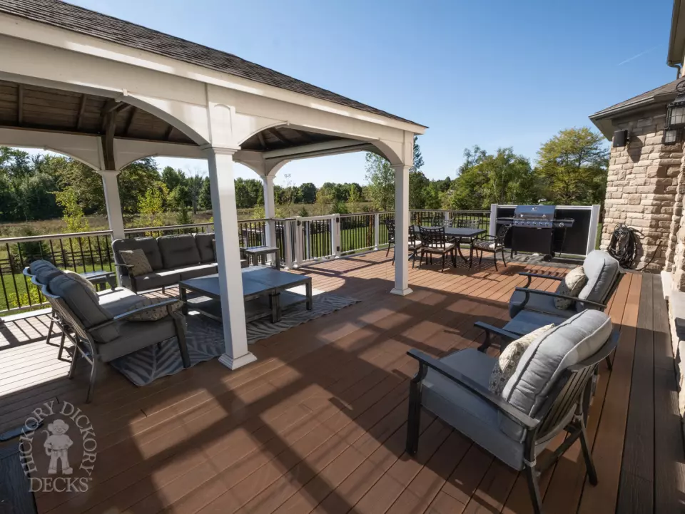 Moisture Shield High Deck with Pavilion in Puslinch Moisture Shield High Deck with Pavilion in Puslinch